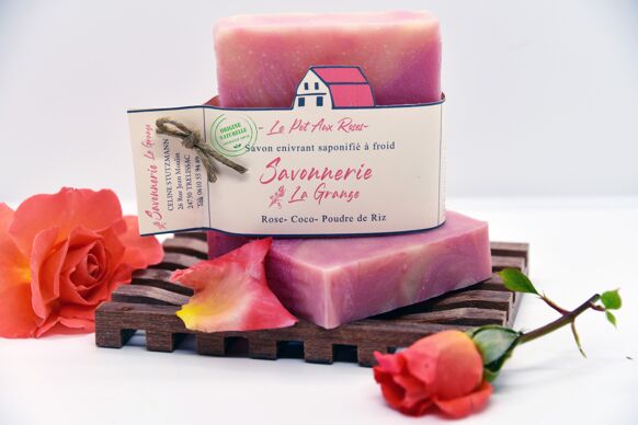 SAVON LE POT AUX ROSES |Rose-Coco-Poudre de riz|